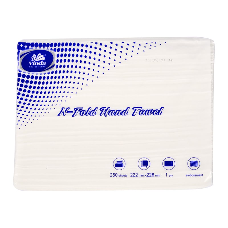 纸巾 Vinda AFH Super Absorbent 250sheets 1ply Z-Fold Hand Towel VSC2391