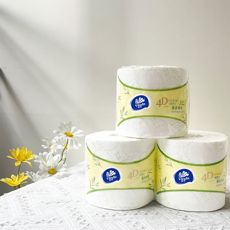 Vinda 4D Deluxe 150g 4ply Bathroom Tissue VC4614 (Herbal Soft) (10