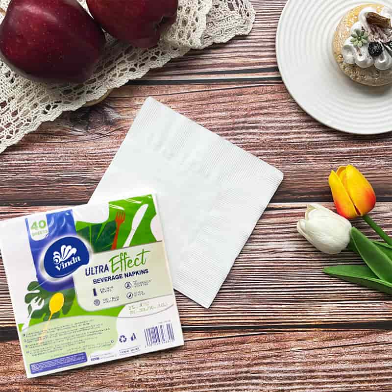 Vinda Ultra Effect 40sheets 3ply Beverage Napkin VC1098A (1 pack)